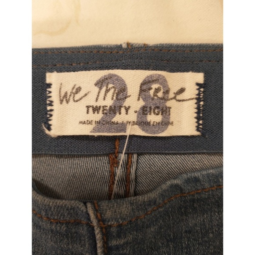 We The Free Free People Boho Stretchy Flare Jeans Light Wash‎ Blue Womens 28 - Picture 8 of 16